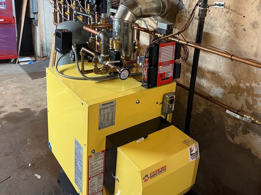 Gas boiler with zone circulators